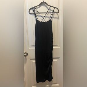 Melrose and Market 
Elegant Black Slip Strappy Dress
Size Small 
NWOT